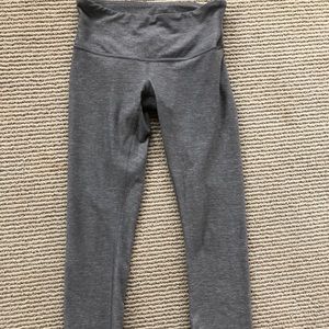 Gray Cropped Lululemon Leggings